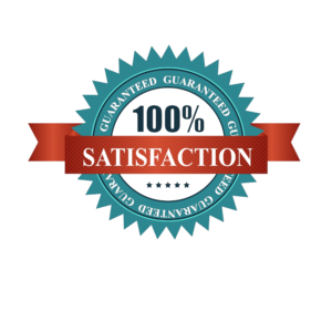 100% satisfaction guaranteed badge