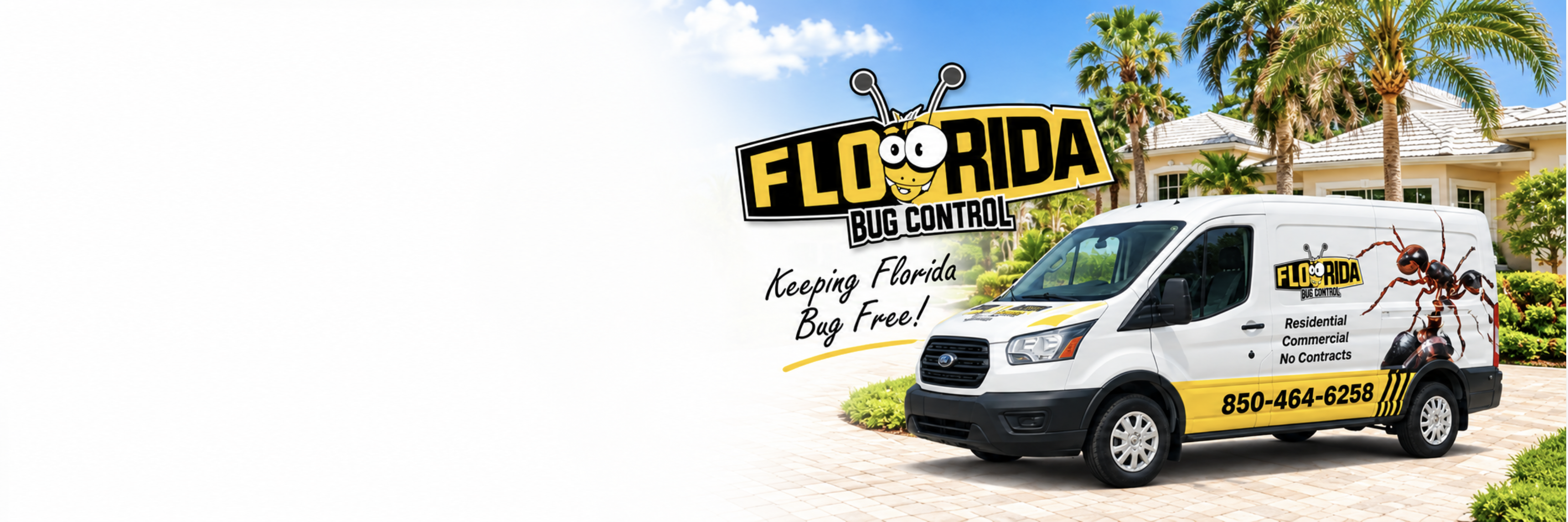 Florida Bug Control Service Van