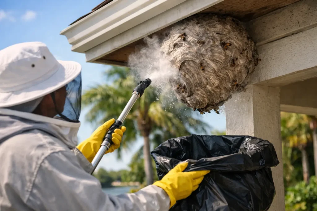 How to Remove Wasp Nests Safely in Florida